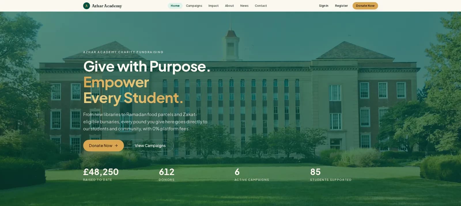 The home page and its appeals